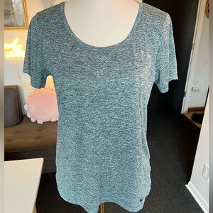 Nike Women's Teal Blue Green Heather Short Sleeve Tee